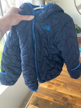 The North Face Toddler Navy Hooded Quilted Jacket - Size 2T